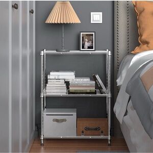 Silver Metal Storage Shelf